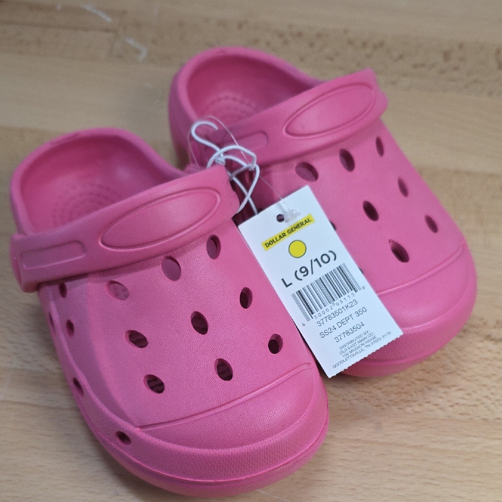 Kids Pink Clogs Size 9/10